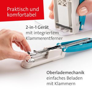 Produktbild für Heftgerät Novus E 20 fresh, 60-E2067, inkl. 200 Heftklammern