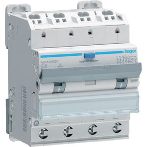 FI-LS-Schalter Hager ADM466QC, 230 V / 400 V, 6 kA, 4-polig
