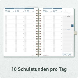 Produktbild für Lehrerkalender Häfft Green Canvas, Schuljahr 2026/2027