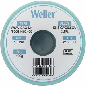 Produktbild für Lötzinn Weller T0051402499, Flussmittel, bleifrei