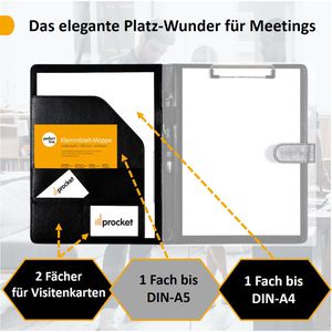 Produktbild für Klemmbrettmappe perfect-line A4, mit Magnetverschluss
