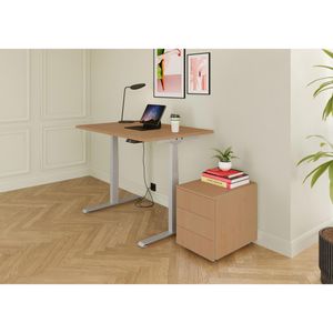 Produktbild für Schreibtisch Böttcher-AG Base Lite, nuss / silber