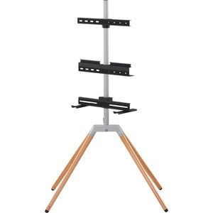 Produktbild für TV-Ständer One-For-All Quadpod WM7476, Eiche, Metall &amp; Holz
