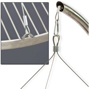 Produktbild für Holzkohlegrill DEMA Oregon, Schwenkgrill