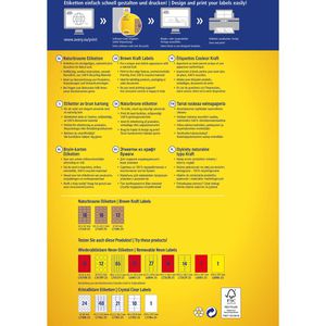 Produktbild für Universaletiketten Zweckform L7108-25, naturbraun