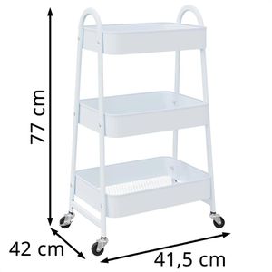 Produktbild für Küchenwagen vidaXL 4012382, weiß