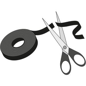 Produktbild für Klettband Label-the-cable Pro Roll Strap, rot
