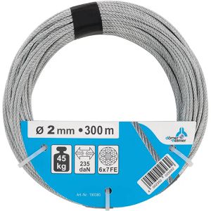 Produktbild für Drahtseil Dörner+Helmer 190052, Traglast bis 45 kg