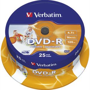 DVD-Rohlinge Verbatim 43538, bedruckbar, DVD-R