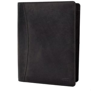 Produktbild für Schreibmappe Menzo MB58, schwarz, Echt Leder