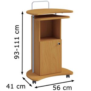 Produktbild für Stehpult VCM Komil 913245, aus Holz