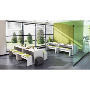 Produktbild für Sitzbank Hammerbacher VMB118/W Meeting Point, bis 160 kg