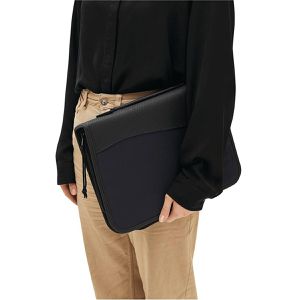 Produktbild für Schreibmappe Böttcher-AG Avanti Ring, schwarz, Polyester