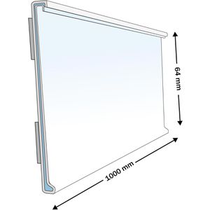 Produktbild für Scannerschiene Böttcher-AG DBR 64, mit C-Raste, 1000 x 64 mm