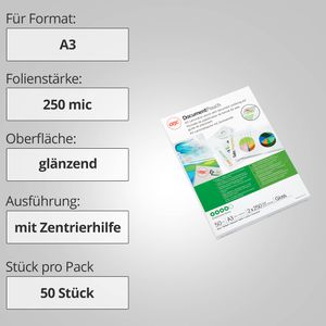 Produktbild für Laminierfolien GBC 3740450, DIN A3