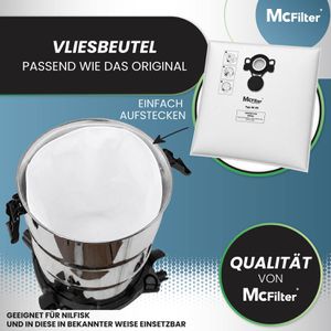 Produktbild für Staubsaugerbeutel McFilter NI 20, 430240152