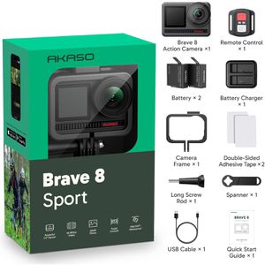 Produktbild für Action-Cam Akaso Brave 8 Sport Kit, wasserdicht bis 10m