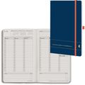 Buchkalender Chronoplan 50483 Origins, 2023 1 Woche auf 2 Seiten, Softcover, dunkelblau, A5