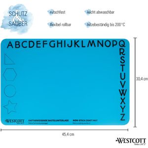Produktbild für Schreibunterlage Westcott E-16815, blau