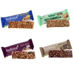 Produktbild für Müsliriegel foodloose Probierpaket mit 4 Sorten, BIO