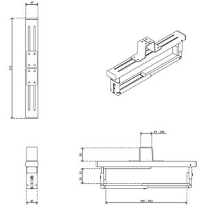 Produktbild für PC-Halterung Dataflex 32.362, Viewmate, silber