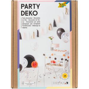 Folia Girlande 45401 Party-Deko Adults, Set, Papier, bunt, 15-teilig