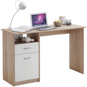Produktbild für Schreibtisch FMD-Möbel Jackson, 3004-001E, eiche / weiß