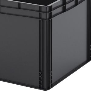 Produktbild für Eurobox AUER ESD EG 86/52 HG, schwarz, 228 Liter