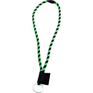 Produktbild für Schlüsselband Webbomb Tubular, grün/schwarz