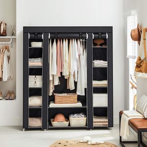 Produktbild für Kleiderschrank Songmics XXL, LSF03H, schwarz