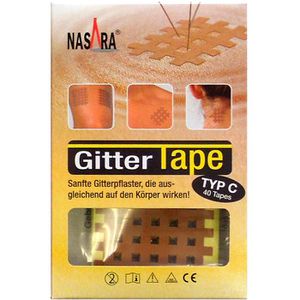 Produktbild für Gittertape Nasara Typ C, 40 Strips