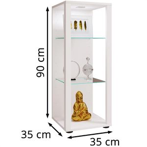 Produktbild für Glasvitrine VCM Glasol M, stehend