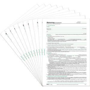 Produktbild für Mietvertrag RNK 598/10, DIN A4