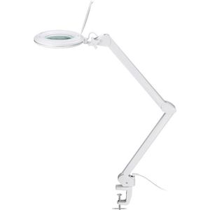 Lupenleuchte Goobay weiß, 127 m Glaslinse, dimmbar, LED