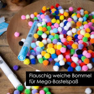 Produktbild für Pompons OfficeTree 110, farbig sortiert