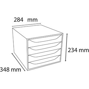Produktbild für Schubladenbox Exacompta 228619D, Ecobox, A4