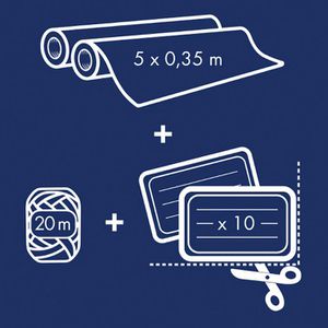 Produktbild für Geschenkpapier Clairefontaine 223892C, Tiny Rolls