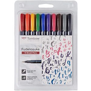 Brush-Pen Tombow WS-BH-10P, Fudenosuke, hart