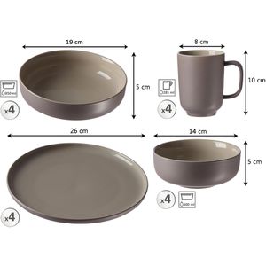 Produktbild für Tafelservice Ritzenhoff&amp;Breker Jasper, Keramik