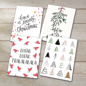 Produktbild für Weihnachtskarte Sigel DS701 Colourful Christmas