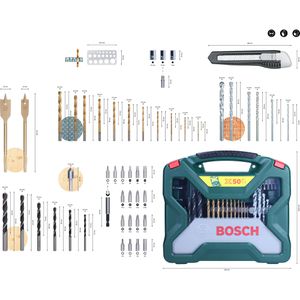 Produktbild für Bohrer-Bit-Set Bosch X-Line Titanium, 2607019327