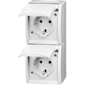 Steckdose Busch-Jaeger Ocean 20-02 EW-54, IP44, Aufputz