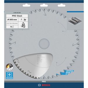 Produktbild für Kreissägeblatt Bosch PRO Steel, 2608844869