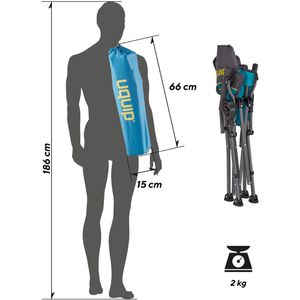 Produktbild für Campingstuhl Uquip ROXY, 244002, blau, bis 120 kg