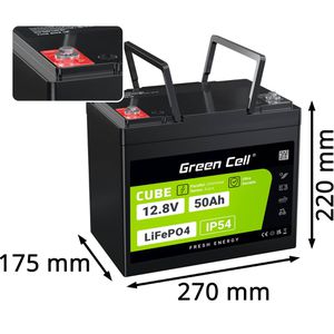 Produktbild für LiFePO4-Akku Green-Cell Cube, 50 Ah