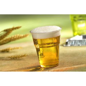 Produktbild für Trinkbecher Papstar 16174 pure glasklar PLA