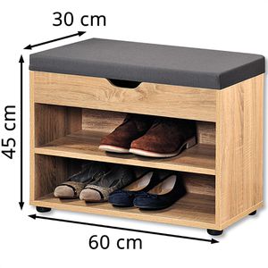 Produktbild für Schuhbank Kesper 15924, eiche, aus Holz