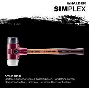 Produktbild für Schonhammer HALDER SIMPLEX, 3027.040, Kopf-Ø 40mm