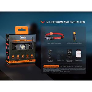 Produktbild für Stirnlampe Fenix FEHM62-T LED, wiederaufladbar