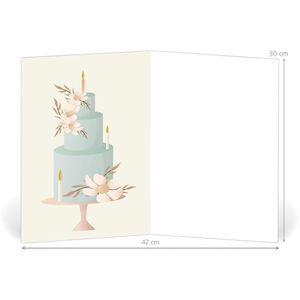 Produktbild für Hochzeitskarte LUMA A4-14, Hochzeitsauto XL